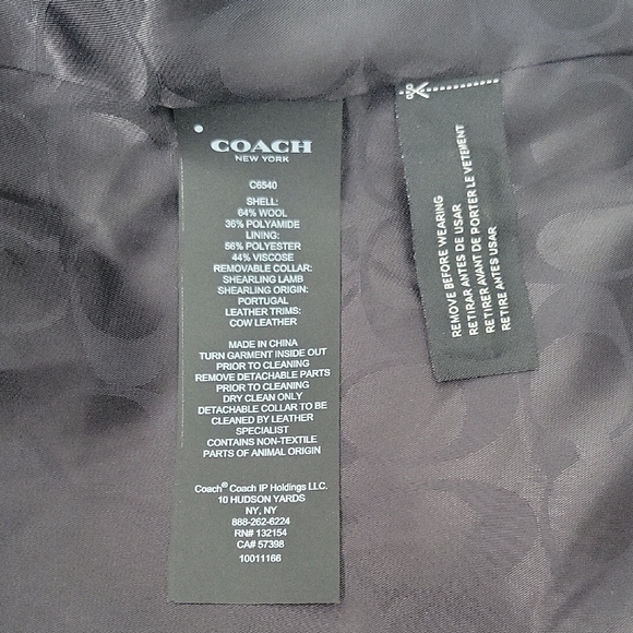 Coach Camel Coat with Gold Button - Picture 9 of 9